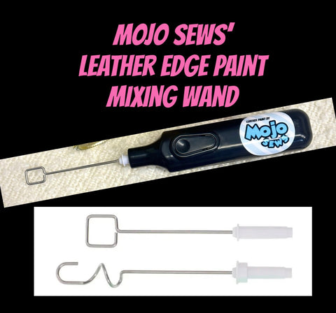 Leather edge paint mixing wand